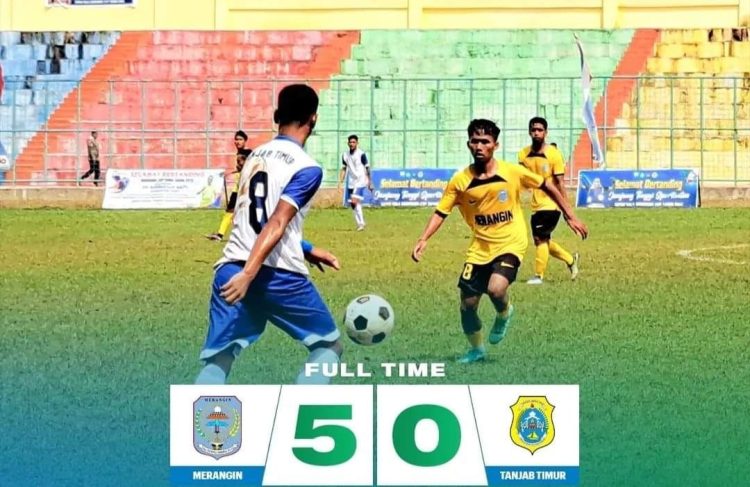 Merangin Robek Gawang Tanjab Timur 5 Gol Tanpa Balas. Foto: FB Asprov PSSI Jambi