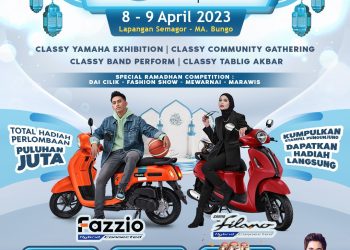 Classy Yamaha Motor Show akan hadir di Bungo tanggal 8-9 April. Foto: Yamaha Jambi