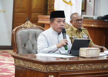 Gubernur Jambi Al Haris mengikuti wawancara nominasi penghargaan Jamsostek Paritrana Award 2023. Foto: Dok Kominfo Prov Jambi