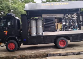 Penampakan mobil Water Treatment Satbrimob Polda Jambi. Foto: Porwebindo.com