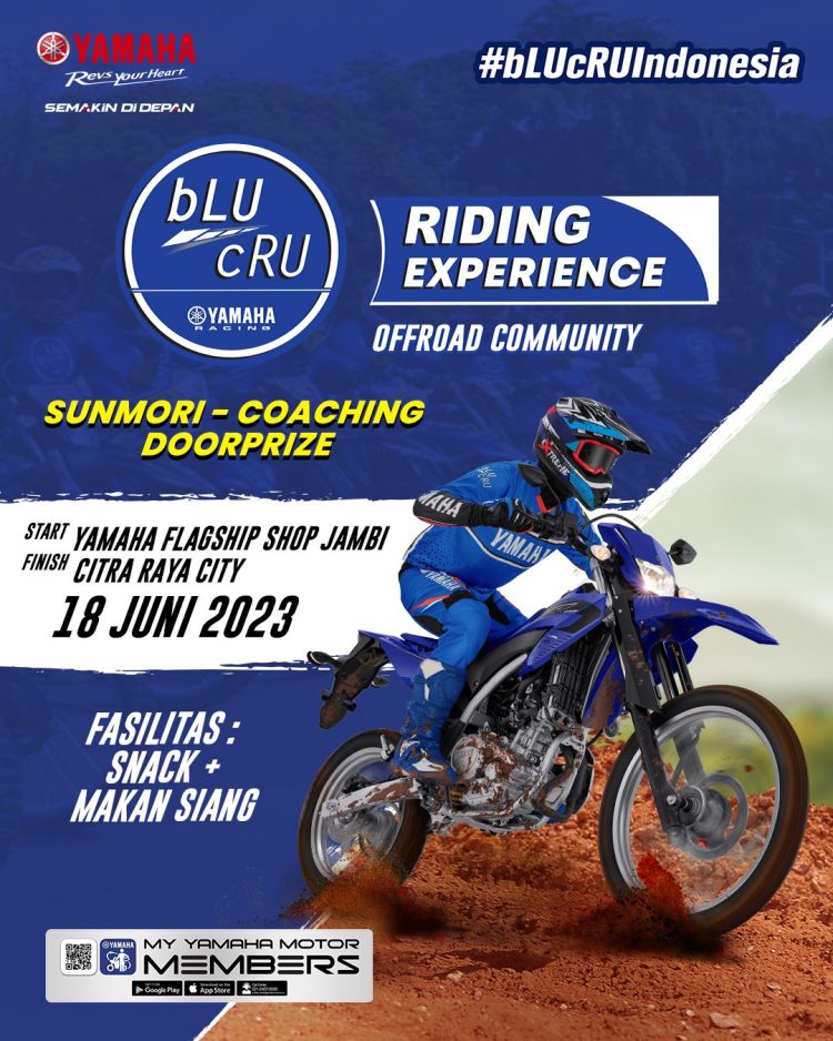 Daftar segera Blu Cru Riding Experience Yamaha Jambi. Foto: Humas Yamaha