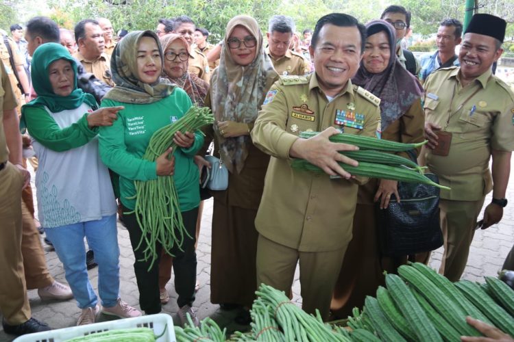Gubernur Jambi Al Haris, launching Gerakan Pangan Murah (GPM) secara serentak Provinsi Jambi di Kabupaten Batanghari. Foto: Dok Kominfo Prov Jambi