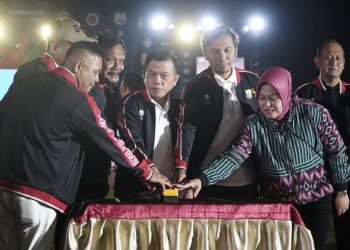 Gubernur Jambi, Al Haris membuka secara resmi Pekan Olahraga Provinsi (Porprov) ke-XXIII Provinsi Jambi Tahun 2023. Foto: Harun