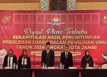 KPU Kota Jambi Selesaikan Rekapitulasi Hasil Penghitungan Suara Pemilu 2024/ Foto: Aln